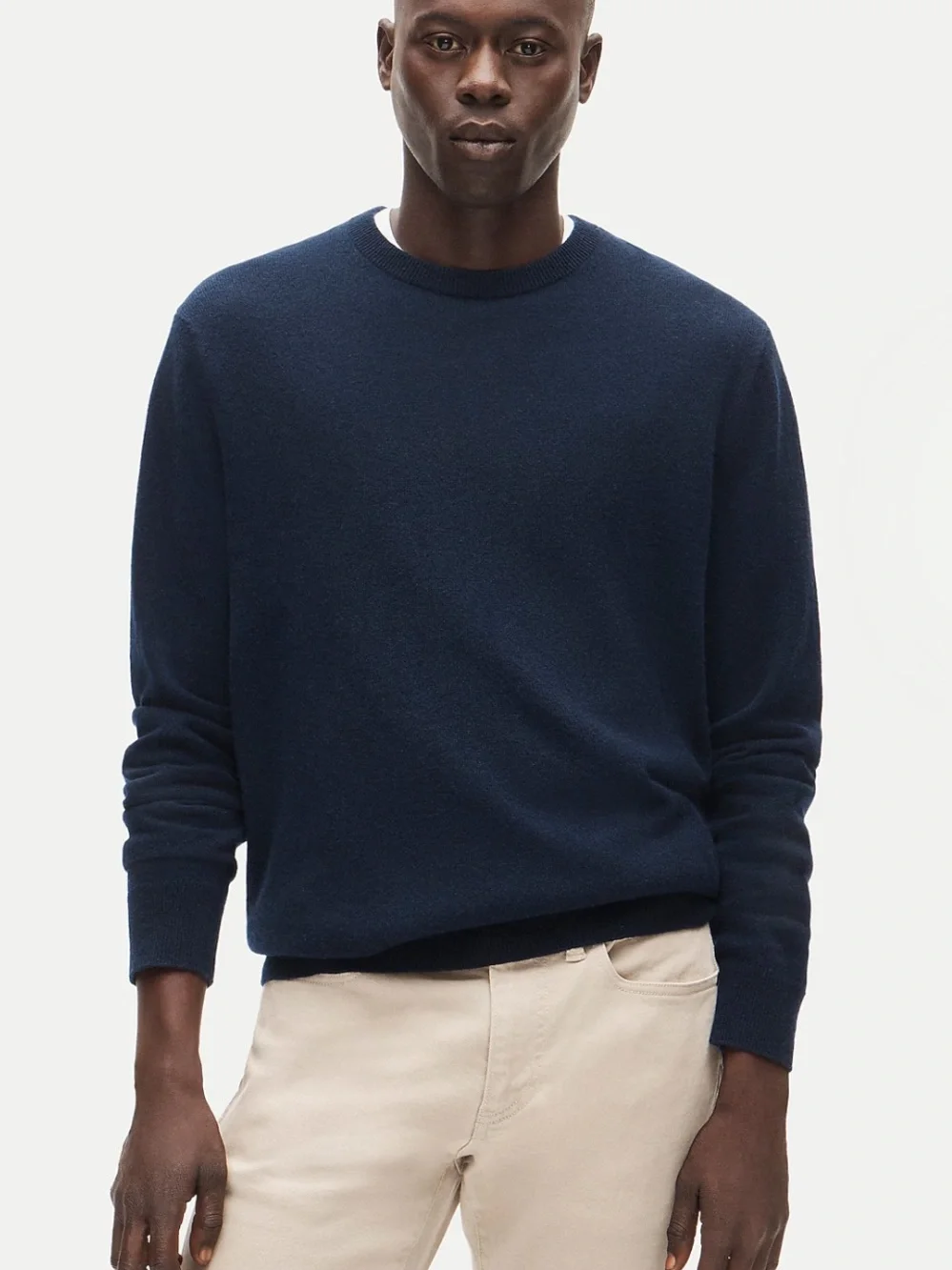 J. Crew Navy Cashmere Crewneck Sweater